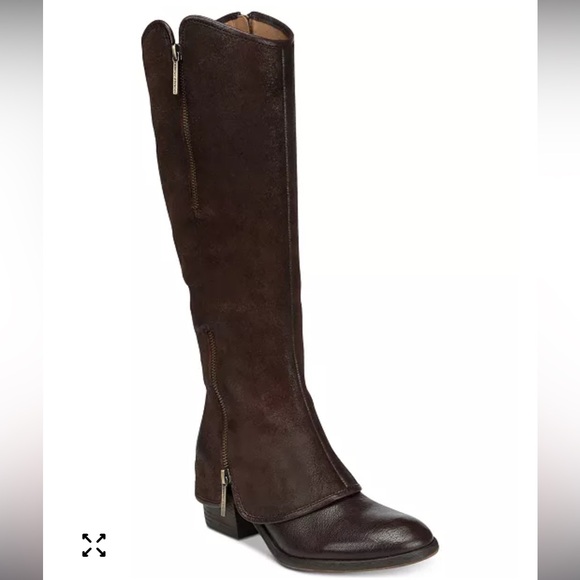 Donald J. Pliner Shoes - Donald J. Pliner Devi Leather Dark Brown Boots Like New! 6.5